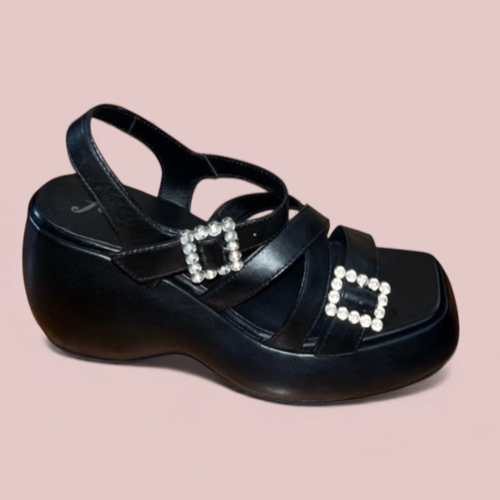 Free People- Brooklyn Ankle Strap Platform Sandal (Women) - Picture 2 of 12